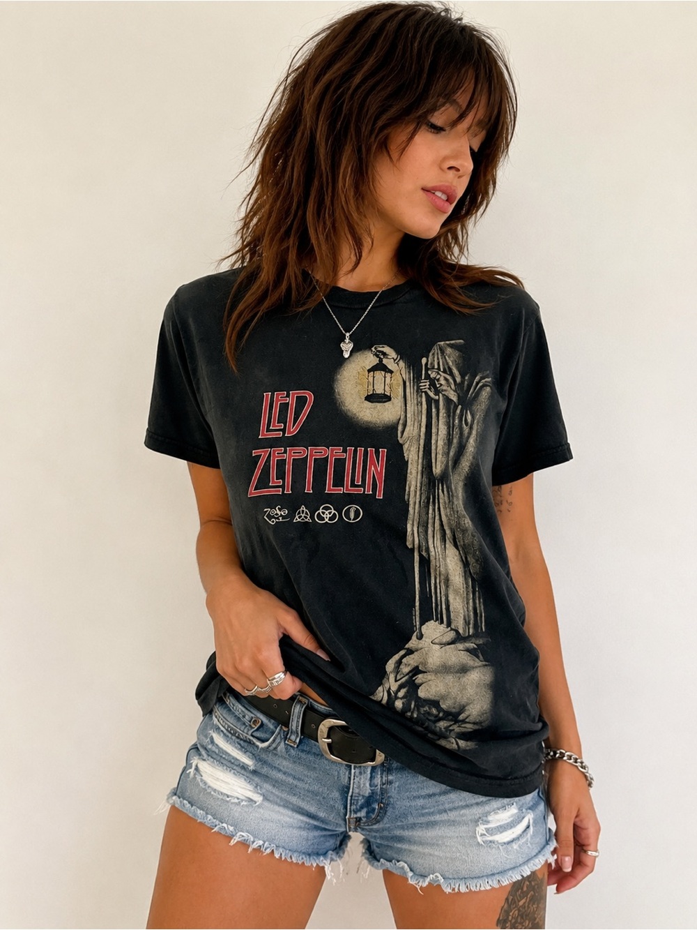 Led Zeppelin Vintage Graphic Band Tee | Black | Size Small